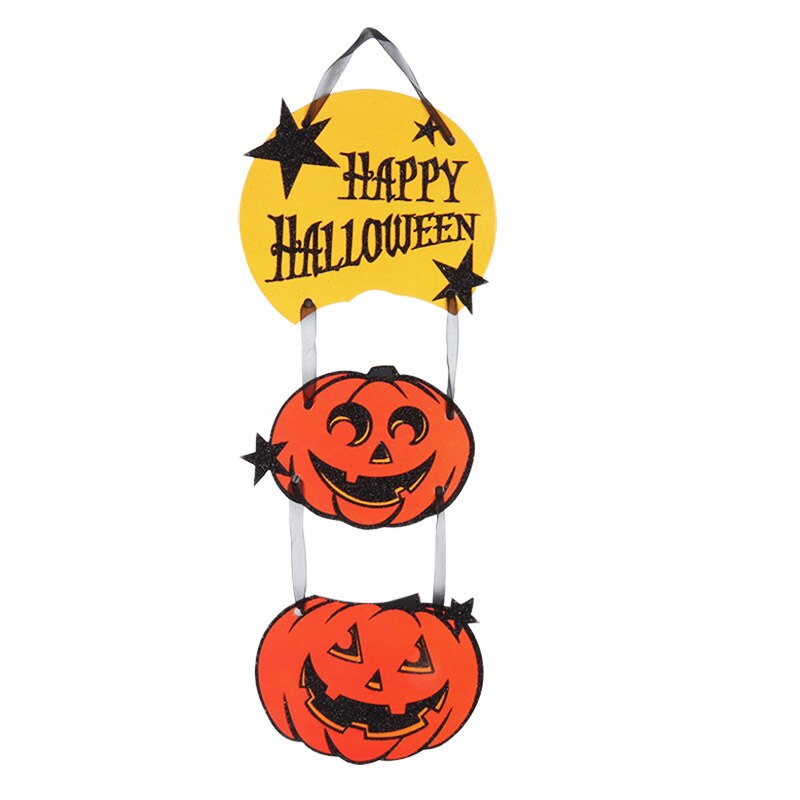 Halloween Pompoen Skelet Opknoping Banner Veranda Teken Welkom Teken Thuis Indoor/Outdoor Voordeur Veranda Yard Opknoping Decor Craft: A