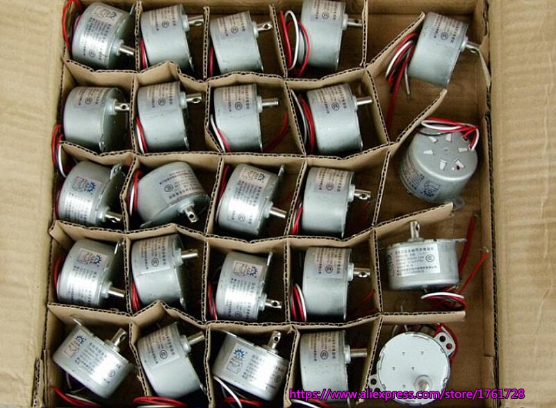 Diameter 50mm 50KTYZ Permanent magnet synchronous motor 220V 2.5RPM 0.6W AC motor low noise ~