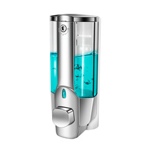Dispensador de jabón líquido montado en la pared, dispensadores de Gel de ducha de champú de plástico de 350 ml, de bloqueo de desinfectante de manos para cocina de baño