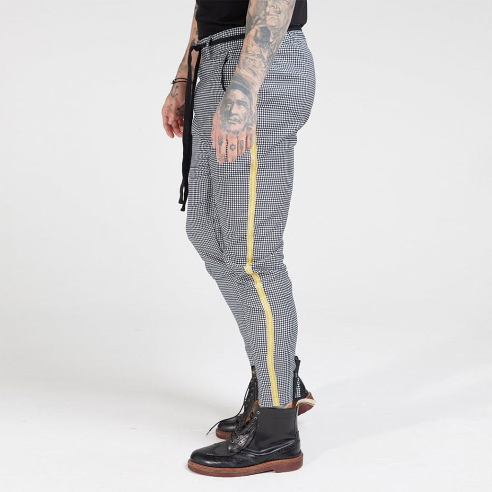 Plaid Hosen Männer Hüfte hüpfen Streetwear Jogginghose Dünne Hosen Männer Turnhallen Kleidung Chino Herren Jogger Hosen