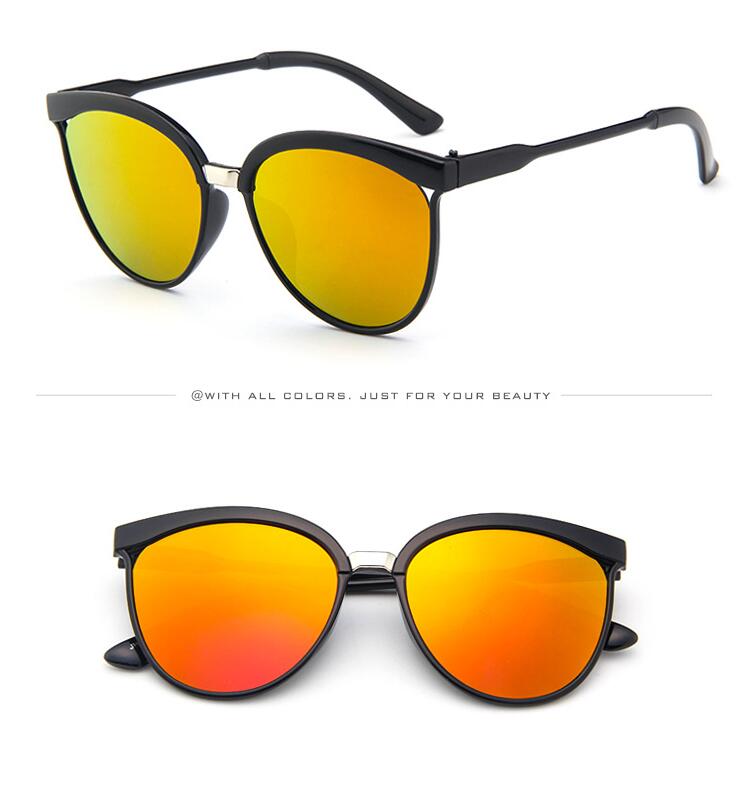 Retro cat eye zonnebril dames merk spiegel cateye zonnebril voor dames tinten  uv400 zonnebrillen: Rood