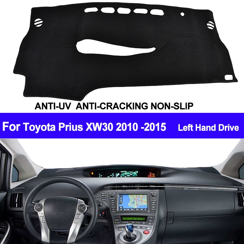 Taijs Auto Dashboard Cover Voor Toyota Prius XW30 Dash Pad Auto Dash Mat Tapijt anti-Uv Antislip