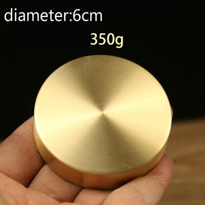 Draagbare Chinese Gossip Messing Papier Gewicht Ronde Presse-papier Metalen Chinese Brush Pen Schilderen Papier Gewicht Metalen Decoratie: F no pattern