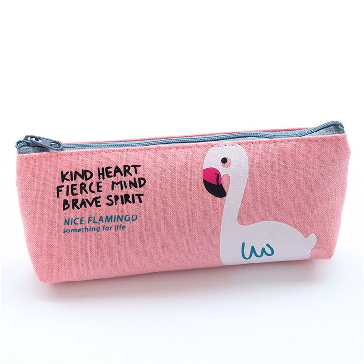 1PC Cute Many Styles Cactus Canvas Pencil Cases Student Stationery Pen Bag School Office Pencil Bags Lovelty Pencil Pouch: 16