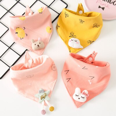 4 Stks/pak Baby Sjaal Burp Doek Bandana Katoen Slabbetjes Pasgeboren Baby Jongen Meisje Peuter Herfst Winter Sjaal Waterdicht Bib: 7
