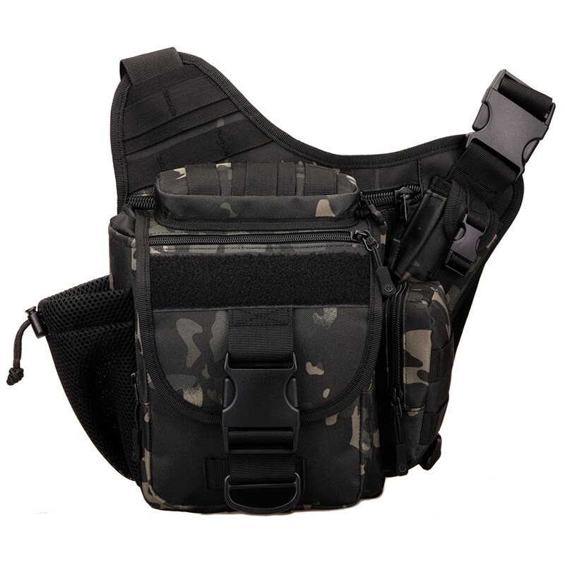 Dslr Camera Tas Leger Geneigd Schoudertas Mannelijke Handtas Toevallige Zadel Camouflage Schoudertassen Nylon Pack D548: Black Scorpion