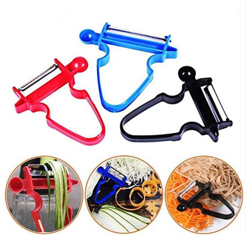 Novo aço inoxidável magia descascador slicer ralador cortador de aço inoxidável ferramenta da cozinha multifuncional peeling plaina: Style 7 A