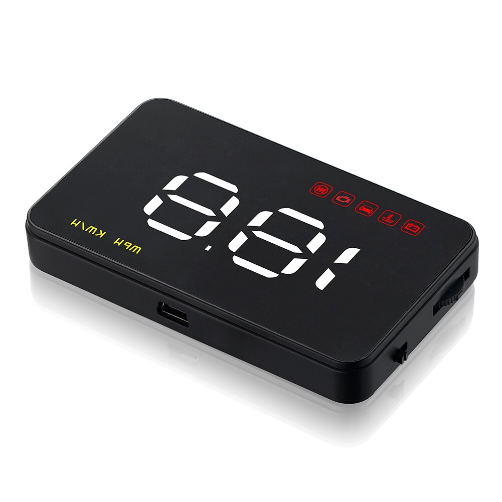 Universal HUD Digital Dashboard Overspeed Speedometer Alarm A1000 OBD2 Car Head Up Display