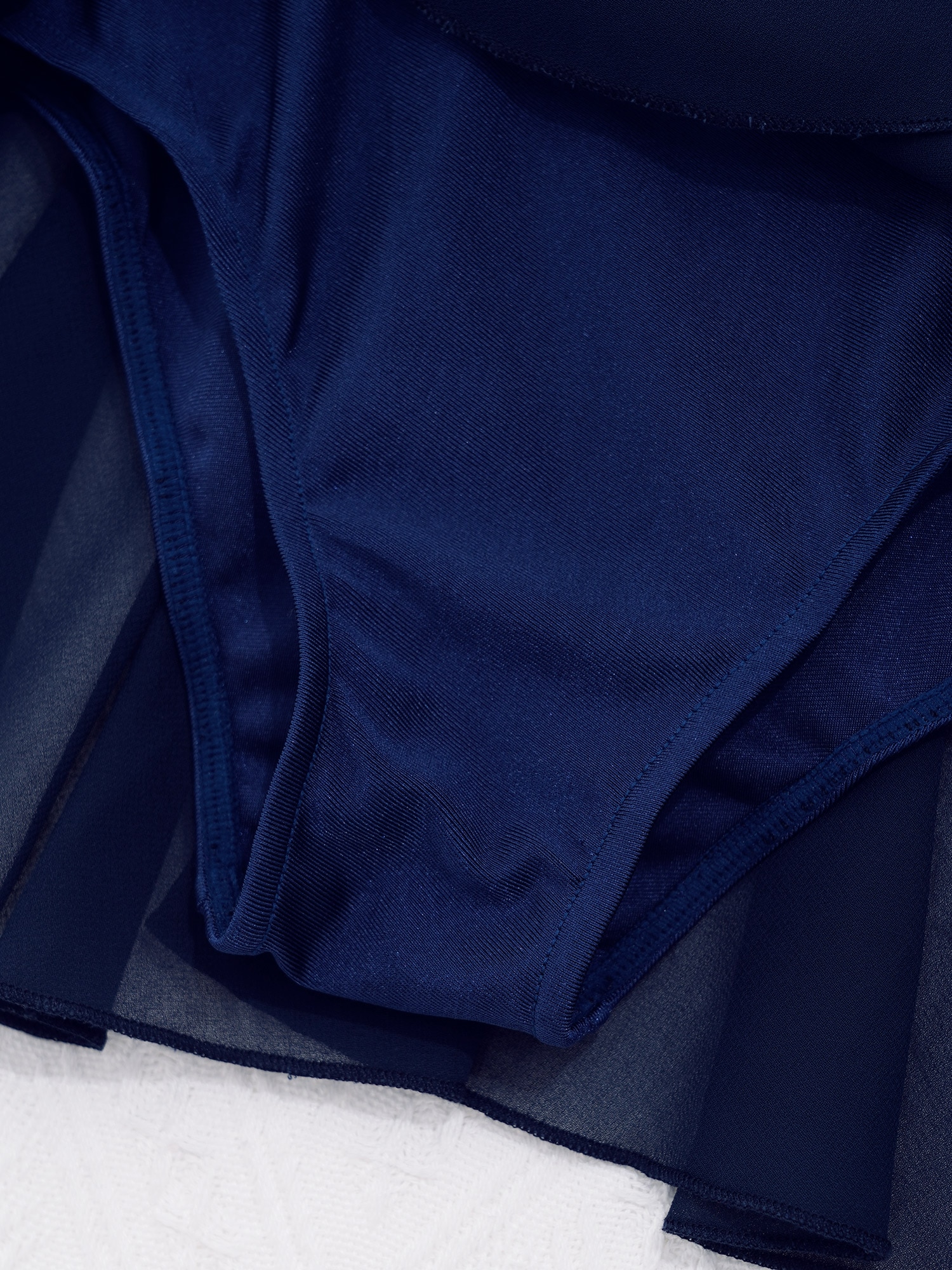 Vestito da ballo per bambini pattinaggio di figura vestito da ballo scintillante strass maglia giuntura ballerina balletto ginnastica allenamento Tulle tutù vestire