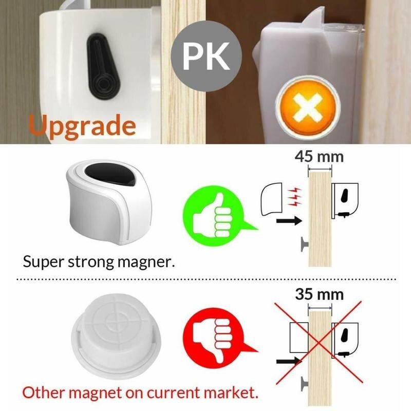 låve magnetisk sikkerhetslås skuff usynlig skap lås nøkkel låve skuffelås 1 beskyttelse 4 sikkerhetsdør med  o5 q 4