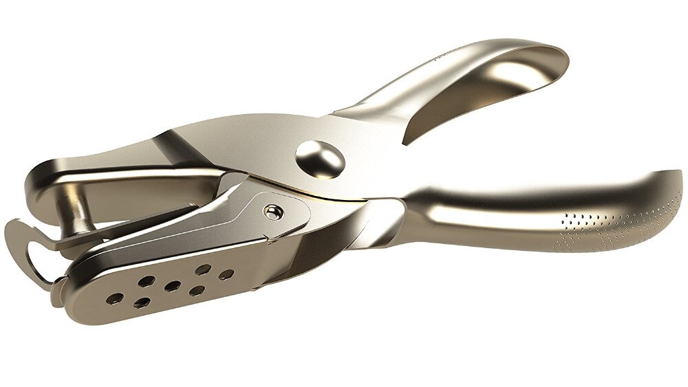 Metal Puncher for Quick and Easy Holes in Cardstock and Any Size Paper or Binder, Perfect for Arts, Crafts and Designs