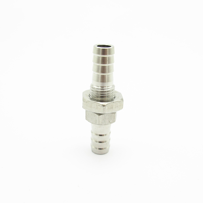 4mm 6mm 8mm 10mm 12mm 14mm 16mm 19mm Hose Barb Bulkhead 304 Stainless Steel Barbed Tube Pipe Fitting Coupler Connector Adapter