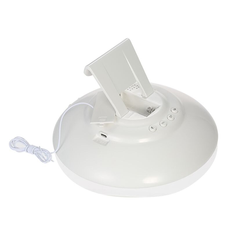 Wake Up Light Alarm Clock Sunrise/Sunset Simulation Digital Clock With Fm Radio 7 Colors Light Sounds Function Press Control