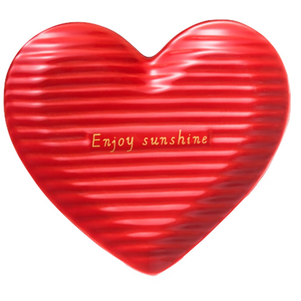 1pc Ceramic Food Serving Plate Food Tray Food Storage Plate Fruit Dessert Plate: Red
