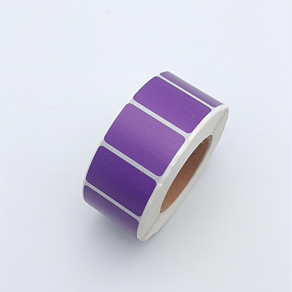 30 x 20 mm direkte termisk etiket rød pink gul blå printklistermærke stregkode farvet etiketpapir 3 x 2 cm termisk selvklæbende klistermærke: Blå
