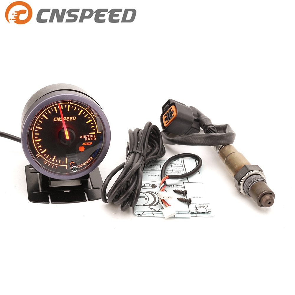 Cnspeed 60mm car auto air fuel ratio gauge & smalbånd oksygen sensor  o2 bak for 01-06 hyundai 2.0l bil meter