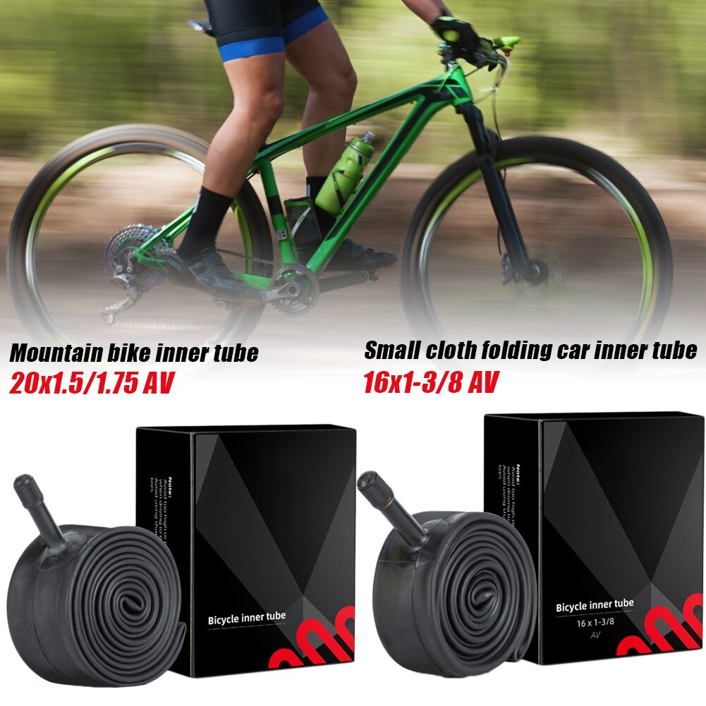 1PCS Bike Inner Tube Bicycle Butyl Rubber Inner Tube 16x1 3/8 Tire AV Valve For Brompton Foldable Bicycle Tyre Cycling Parts