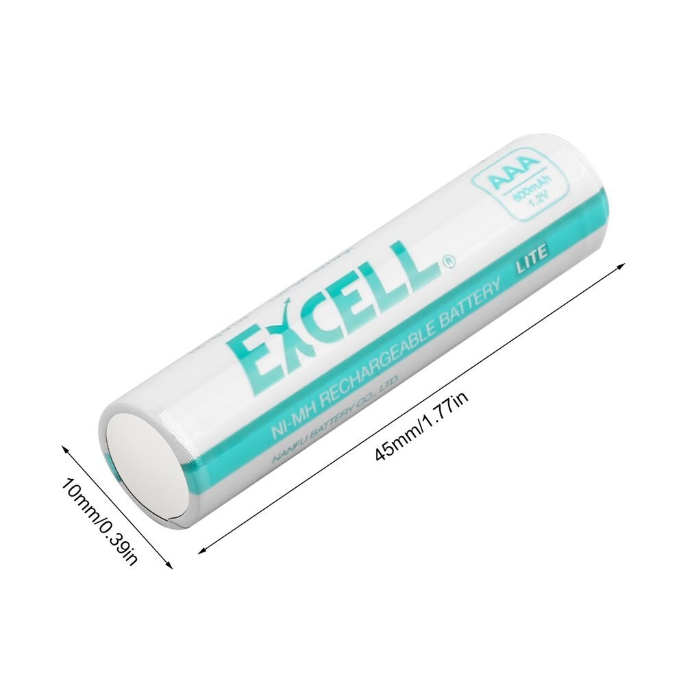 2Pcs Excell Aaa Oplaadbare Batterij 1.2V 2400Mah Aaa Ni-Mh Duurzaam Lage Zelfontlading Precharged Oplaadbare Batterijen