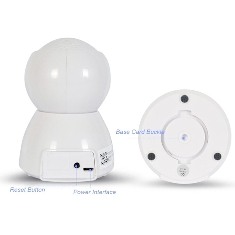 V380 1080P petit bonhomme de neige webcam prend en charge le stockage en nuage/suivi automatique sans adaptateur