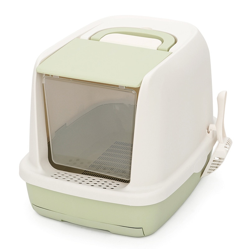 Cats Litter Box Fully Enclosed Cat litter Box Cats toilet Anti-splash Home Pet Toilet Bedpan Anti Splash Cats Litter Box