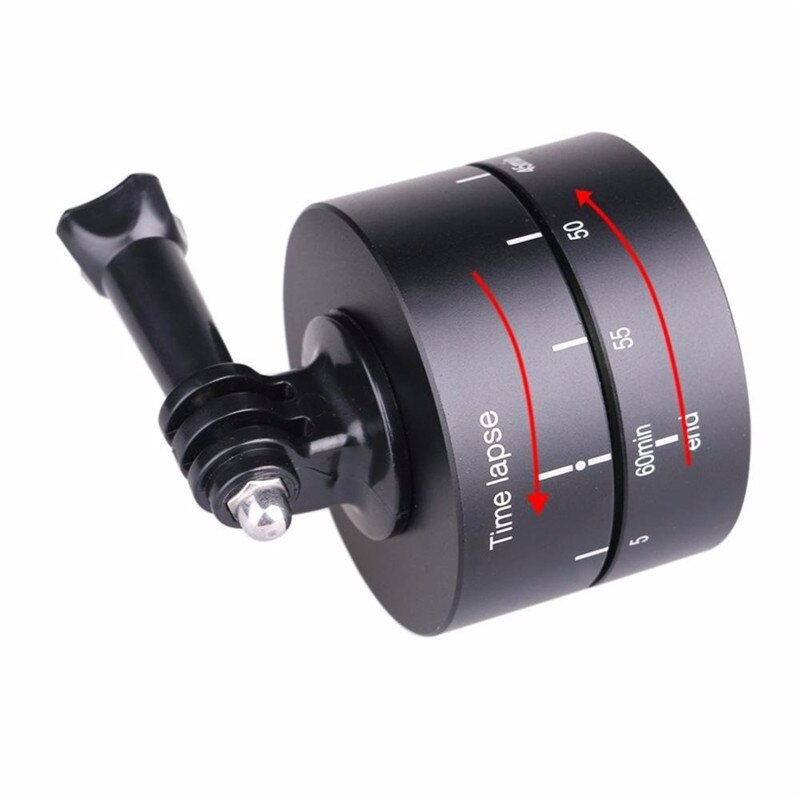 Temporizador de minutos 60min 120 estabilizador de retardo Panning giratorio para Gopro Hero 8/7/6/5/4/3 + SJCAM Xiaomi Yi