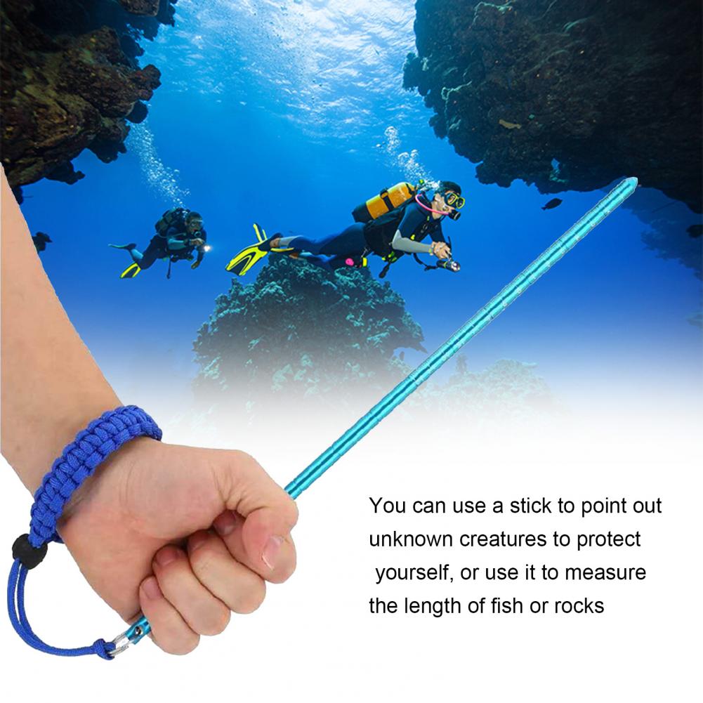 Palo de buceo resistente al agua, puntero de aleación de aluminio, accesorios deportivos para el mar, 1 ud.