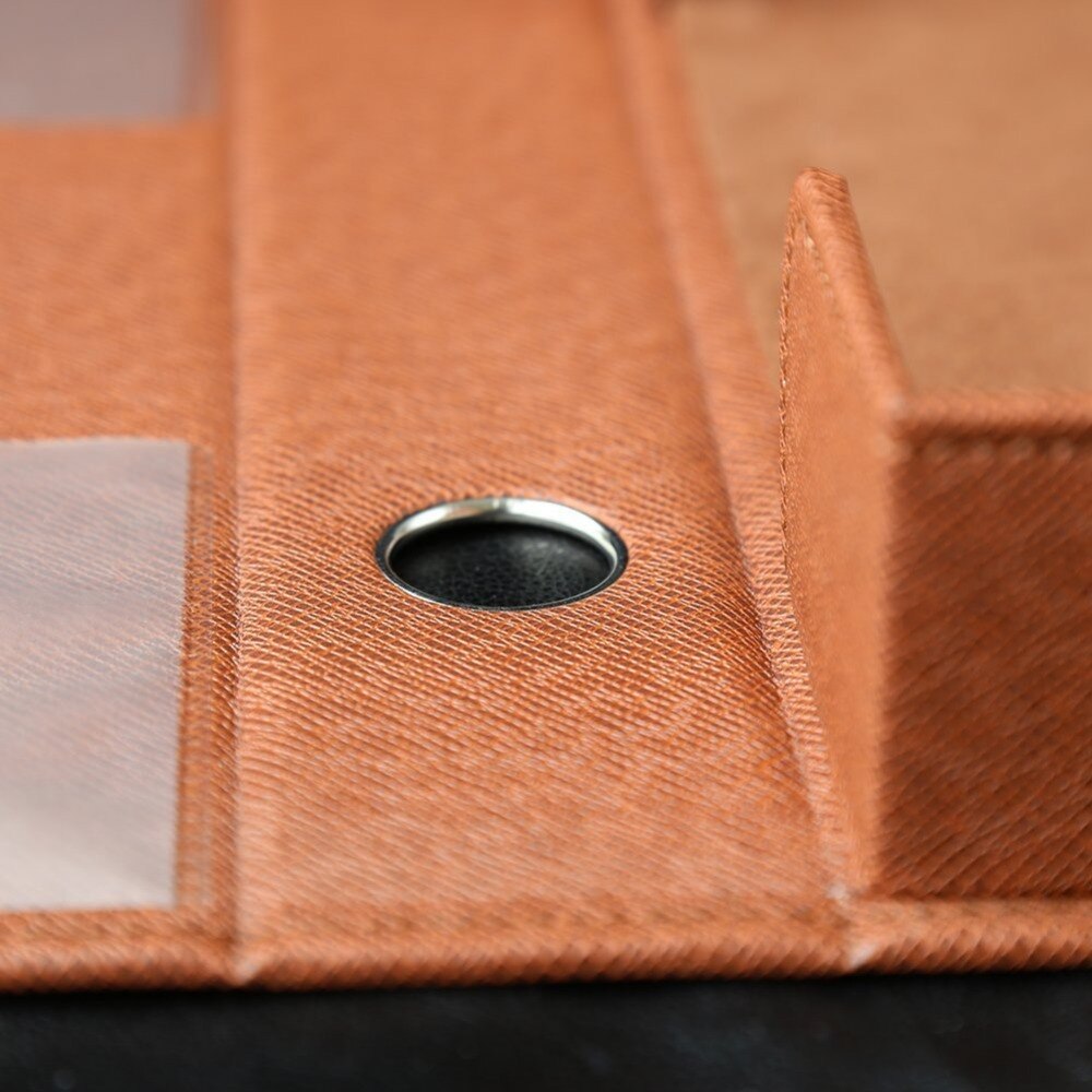 A4 PU Leder Datei Ordner Dokument Papier Box Organizer Büro Datei Desktop Organizer