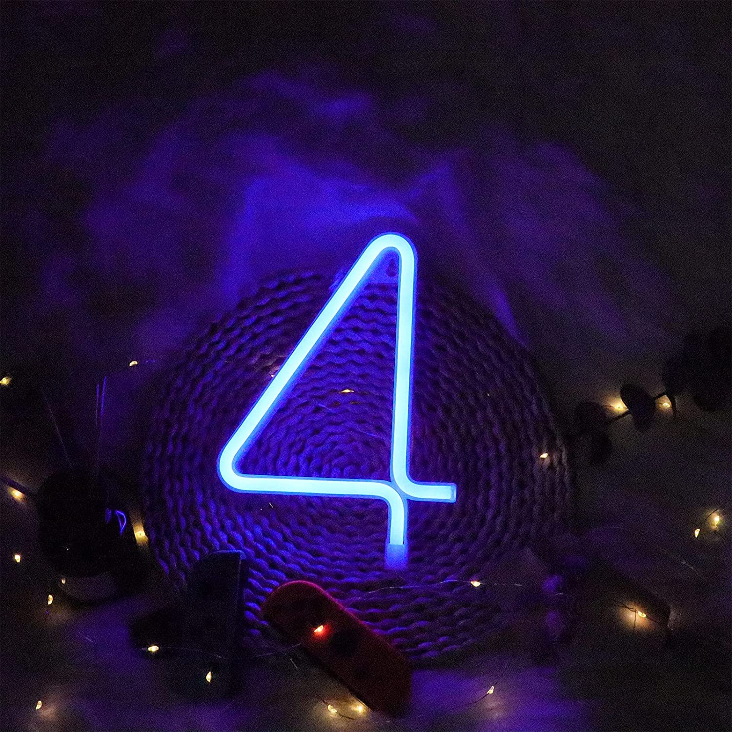LED Neon- Zahlen Licht USB Batterien Zeichen für Nacht Helle Lampe Heimat Zauberstab Dekor Geburtstag Hochzeit Party Weihnachten Zimmer Dekoration