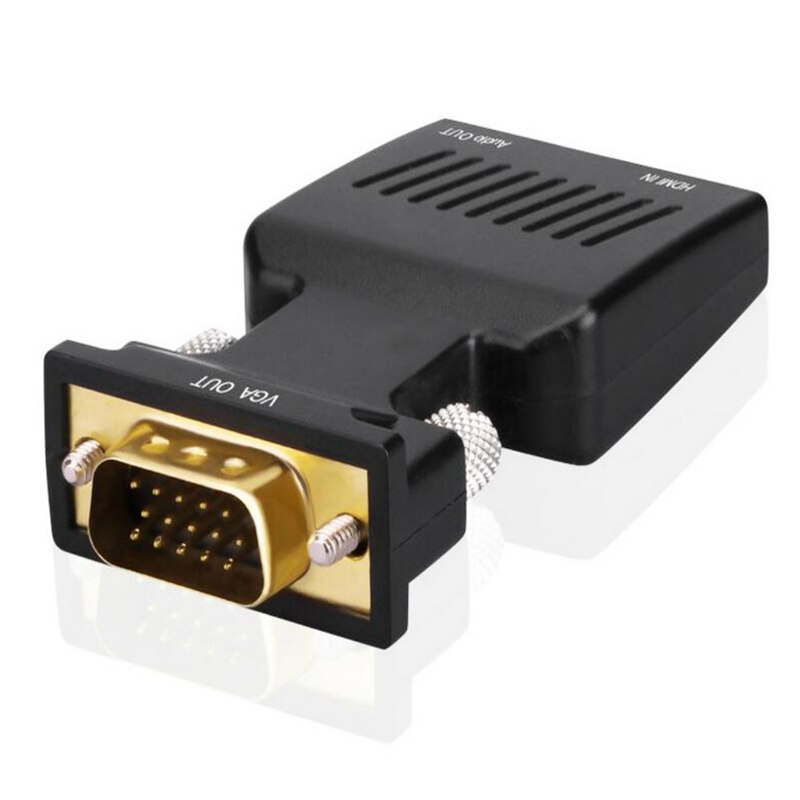 Vga Naar Hdmi Converter Vga Vrouwelijke Naar Hdmi Male Adapter Met O Adapter Voor Hdtv Monitor Projector Pc Laptop Tv-Box PS3