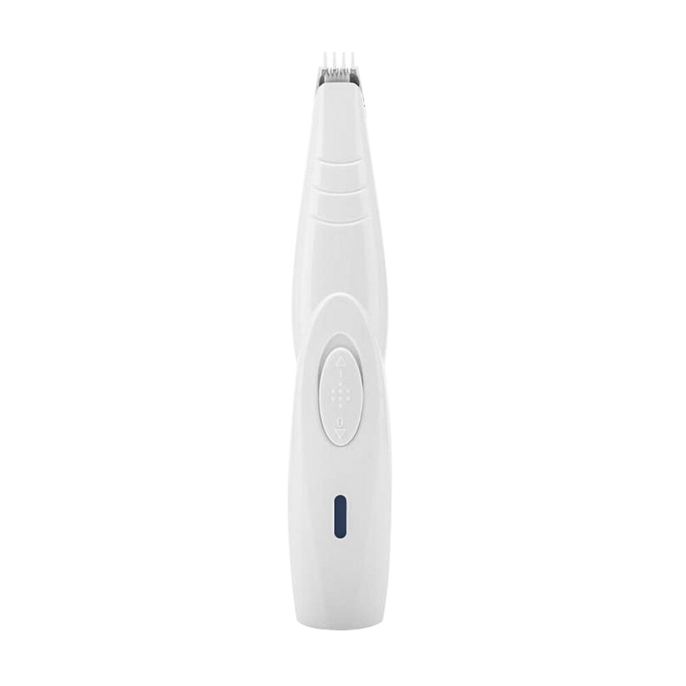 de mascotas perro de pelo de Pet Grooming herramienta Cizalla eléctrica recargable USB perro pelo pata Shaver Clipper: white