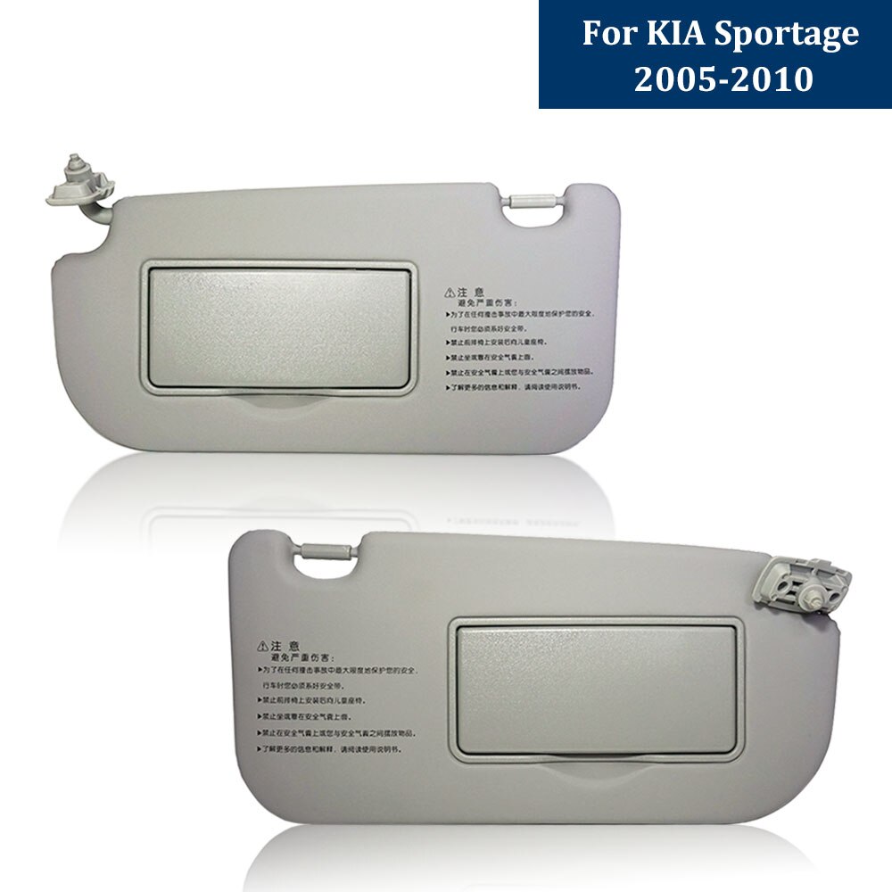 Parasol Interior para coche Kia Sportage 2005, visera protectora con espejo, 852011F010, 852021F010, 8520103000