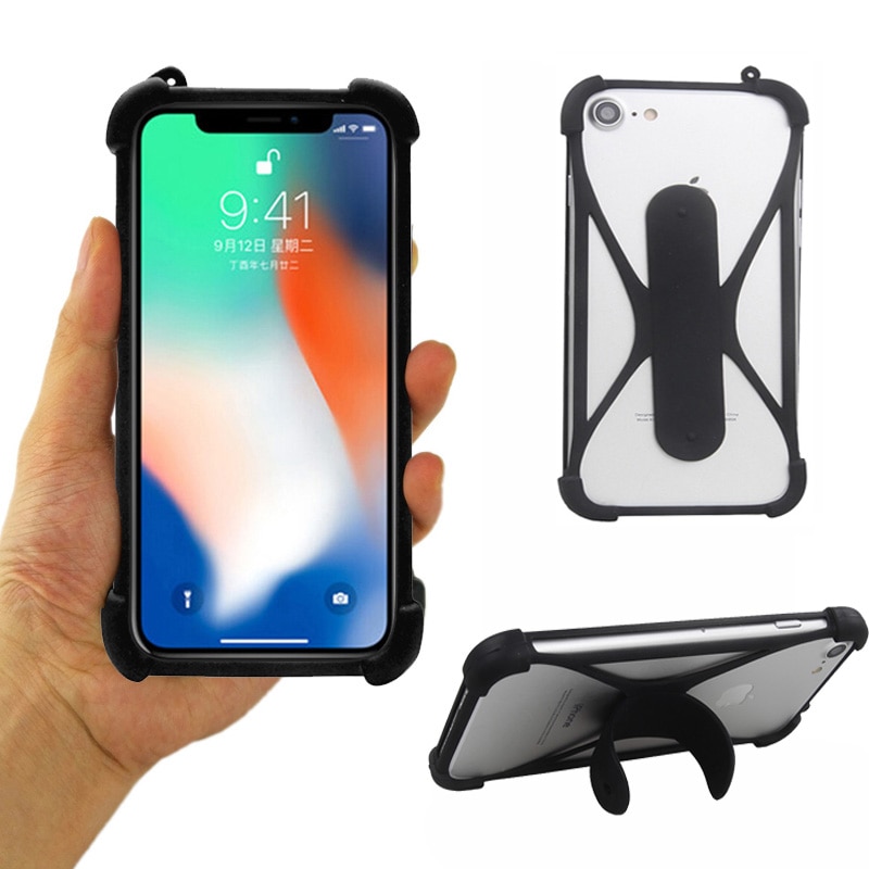 Universal Case For Blackview A60 Pro Soft Silicone Rubber Bumper Phone Holder For Digma Linx Argo 3G Holster