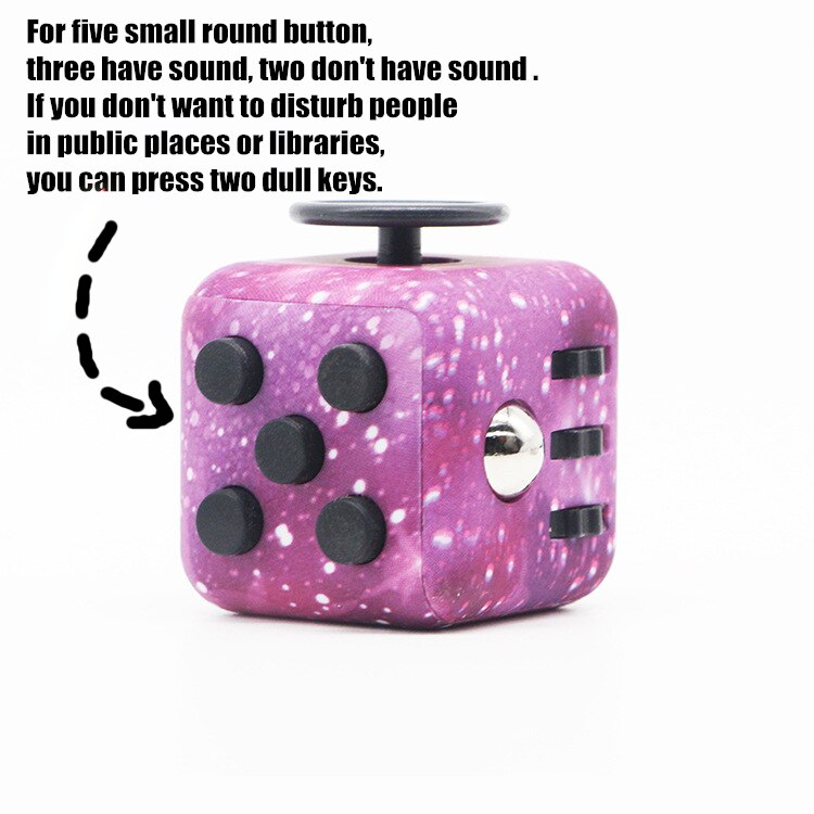 Finger Fidget Toy Anxiety Stress Relief Dice Sensory Toy For Adult / Kids Decompression Adhd Special Needs Autism Toy With Box