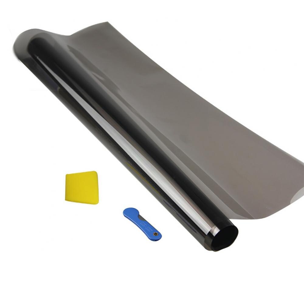Zwarte Auto Window Tint Film Glas Auto Sticker Huis Commerciële Zonne Bescherming Raamfolies