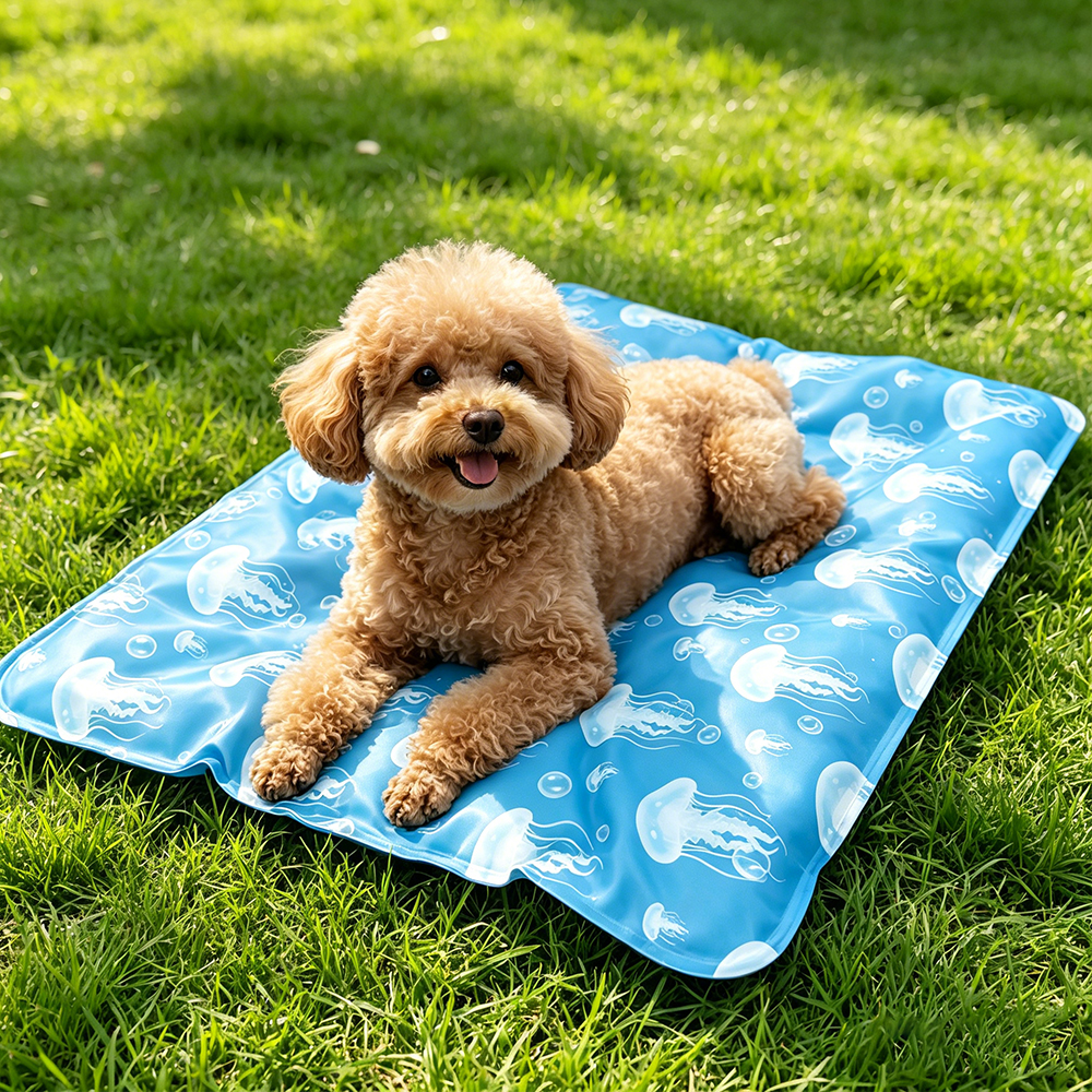 1 Stück Haustier-Schlafmatte in verschiedenen Größen mit Wasserfüllmatte für kühlende Haustiere im Sommer. Geeignet für Hundebetten, Sofas und Böden
