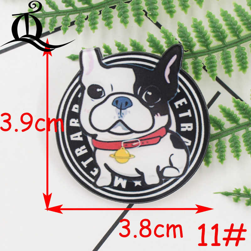 1Pcs Schilderen Cartoon Mix Mooie Hond Voor Kleding Acryl Badges Kawaii Pictogrammen Op De Rugzak Pin Broche badge Z40