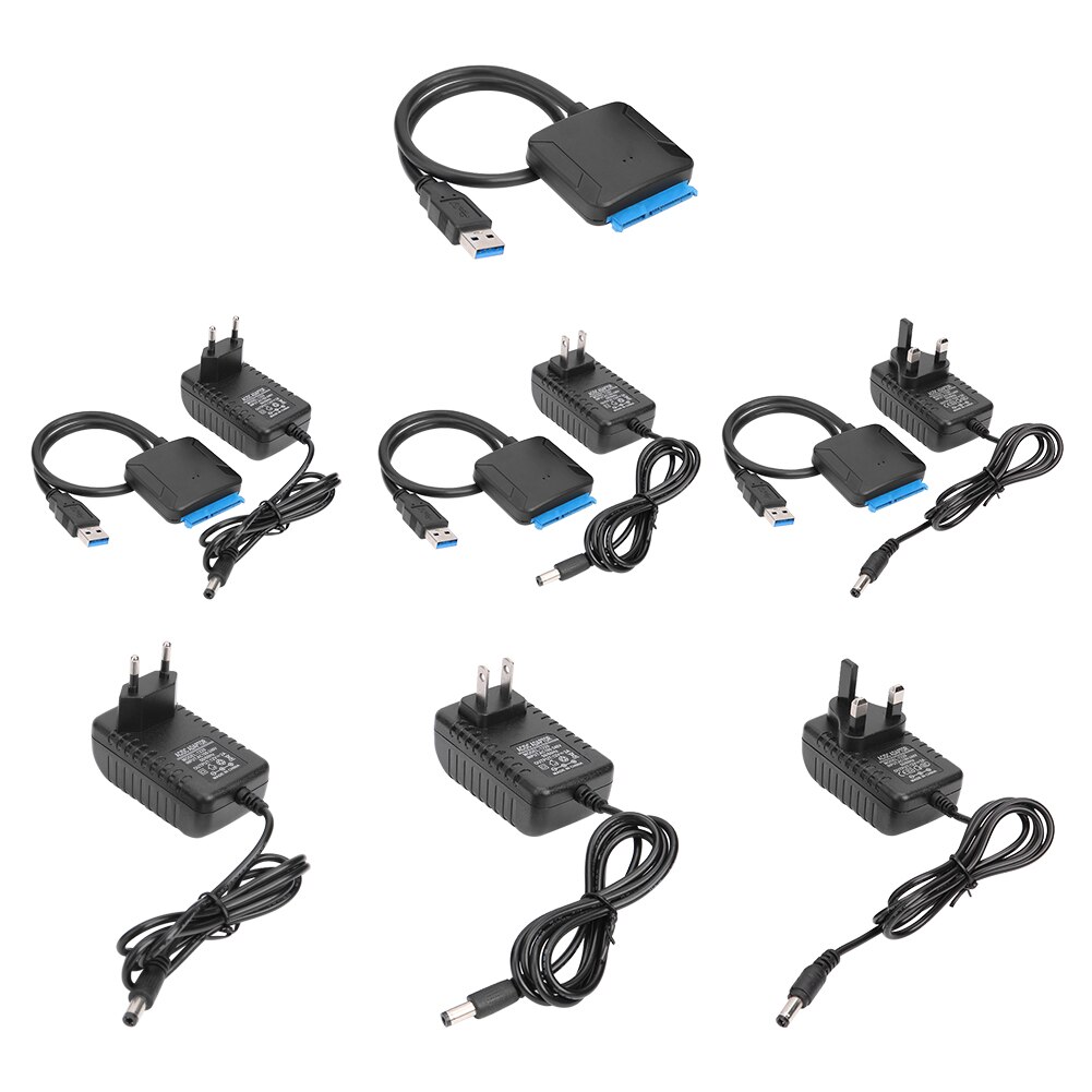 2.5/3.5 Inch USB 3.0 To SATA Convert Cable 22pin SataIII To USB3.0 Adapters For HDD SSD Fast