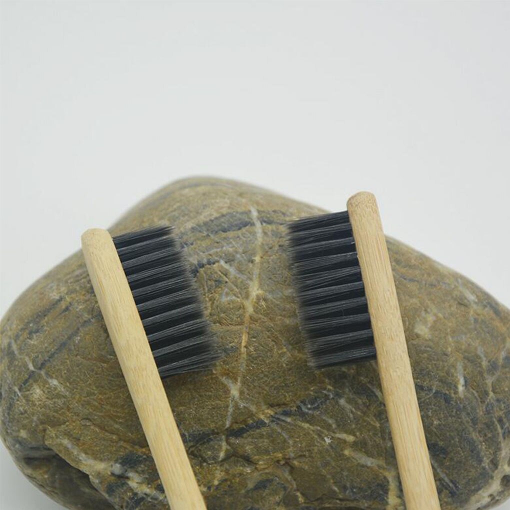 Bamboo Handle Toothbrush Nylon/Sharpen Wire Bristles Toothbrushes for Home Hotel For Adults