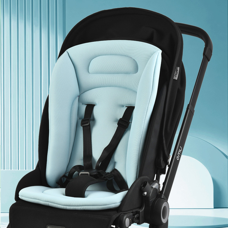 Colchão universal para carrinho de bebê, almofada de algodão adequada para yoyo/bugaboo/cybex, tapete macio reforçado, acessórios para carrinho de bebê: Verde