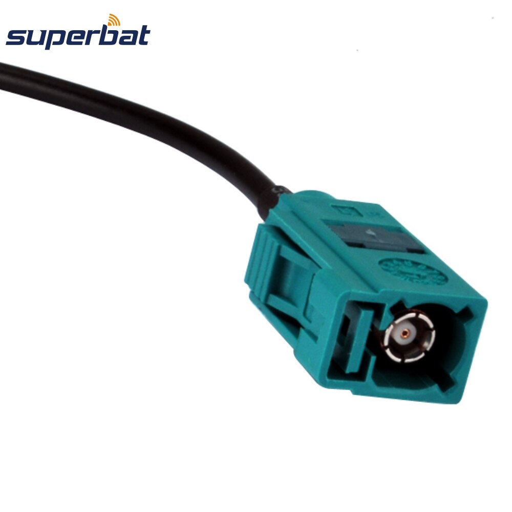 Superbat Radio Antenna Extension Coaxial Cable Straight Fakra Z Jack to Female Connector Pigtail Cable RG174 2M