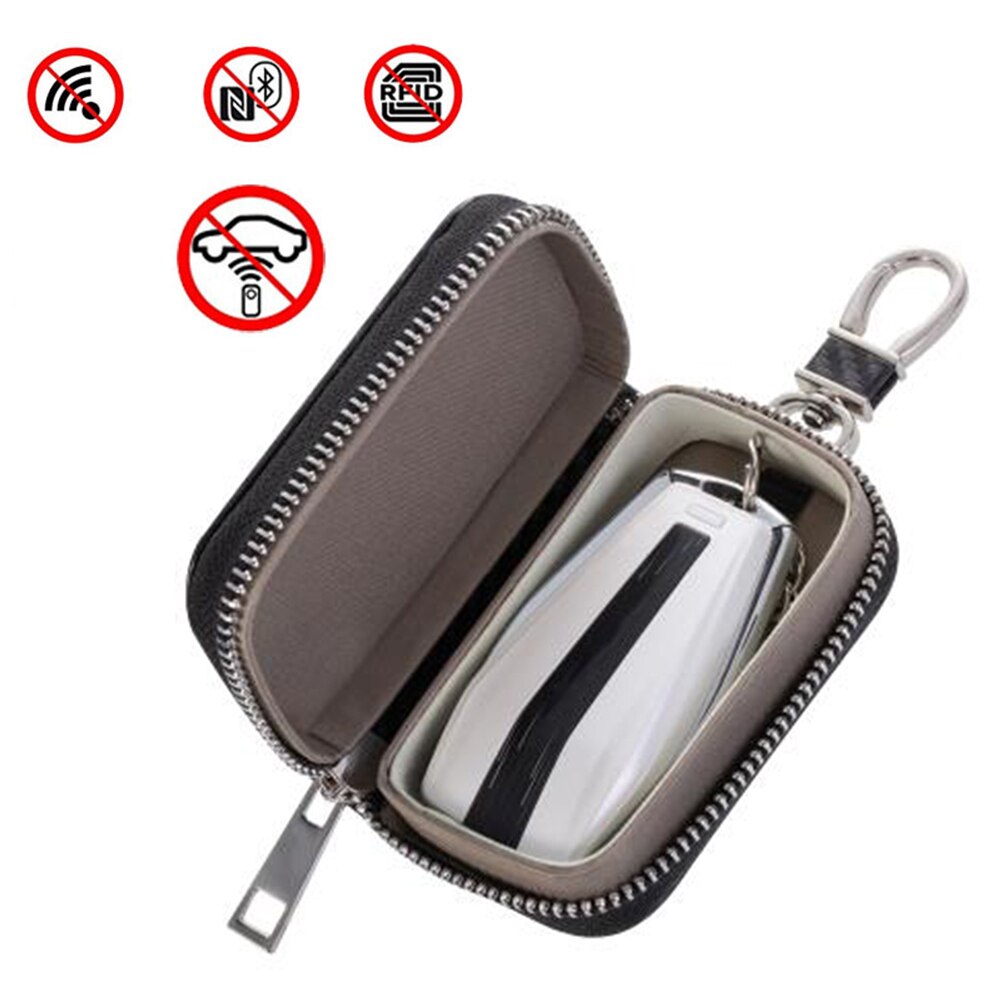 Premium Key Fob Anti-Theft Cage Protector Car RFID Signal Blocker Anti-Hacking Case GPS Signal Blocking Box For Key Fob Faraday