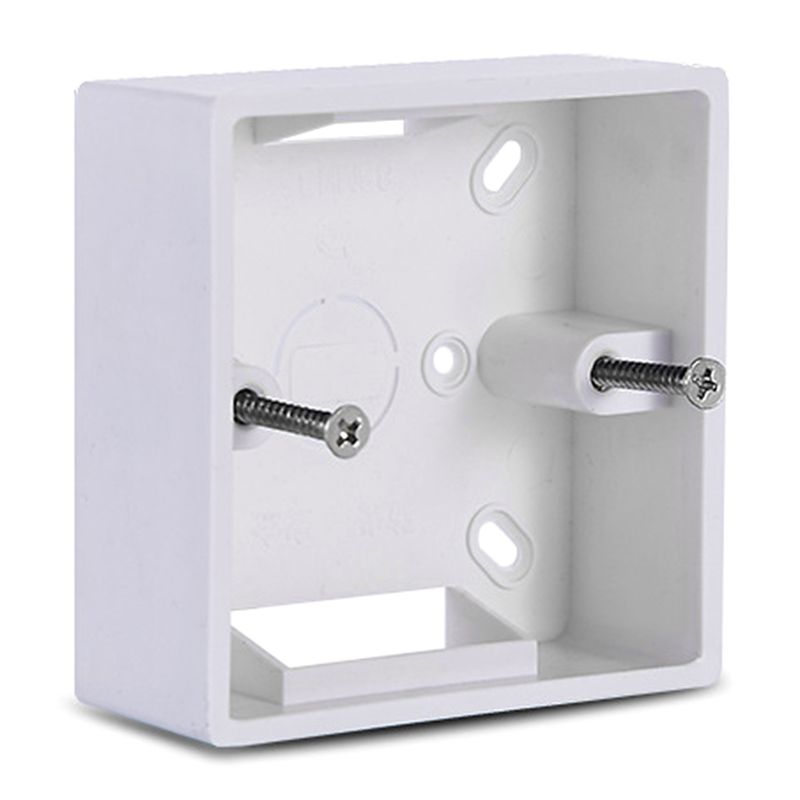 Boîte de jonction murale en PVC 86X86, Cassette pour interrupteur, Base de commutateur, boîte inférieure, boîte électrique, accessoires