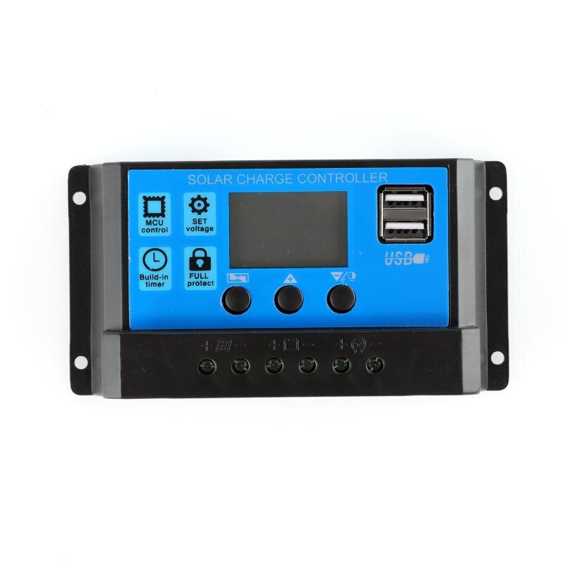 Kit de painel solar portátil de 180w, porta usb com 10/20/30a, controle com tela lcd, carregador solar, uso externo, portátil, fonte de alimentação, pnone