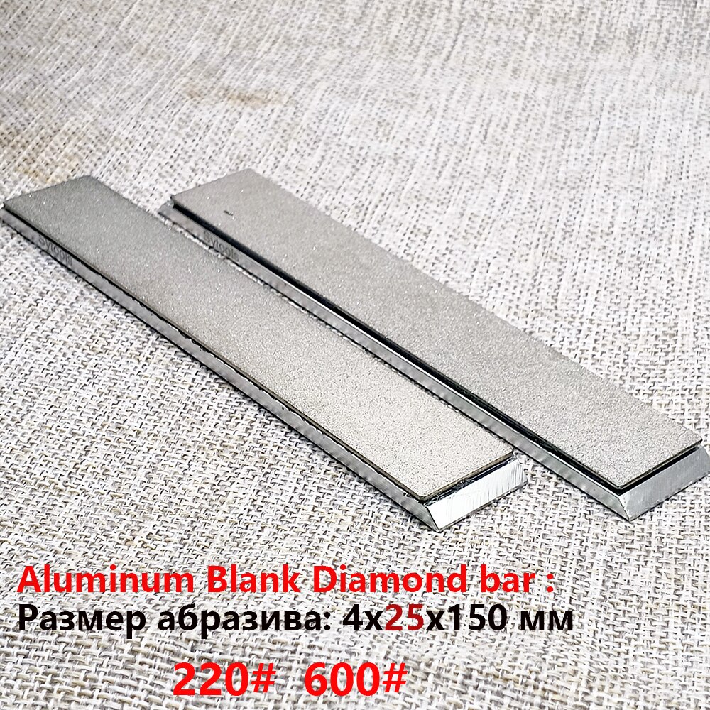 Diamond Bar Slijpsteen Plaat Set 6 &quot;Voor Edge Pro Ruixin Pro Rx008 Standaard 20/25 Mm Aluminium/Pvc base: 25mm 220 600