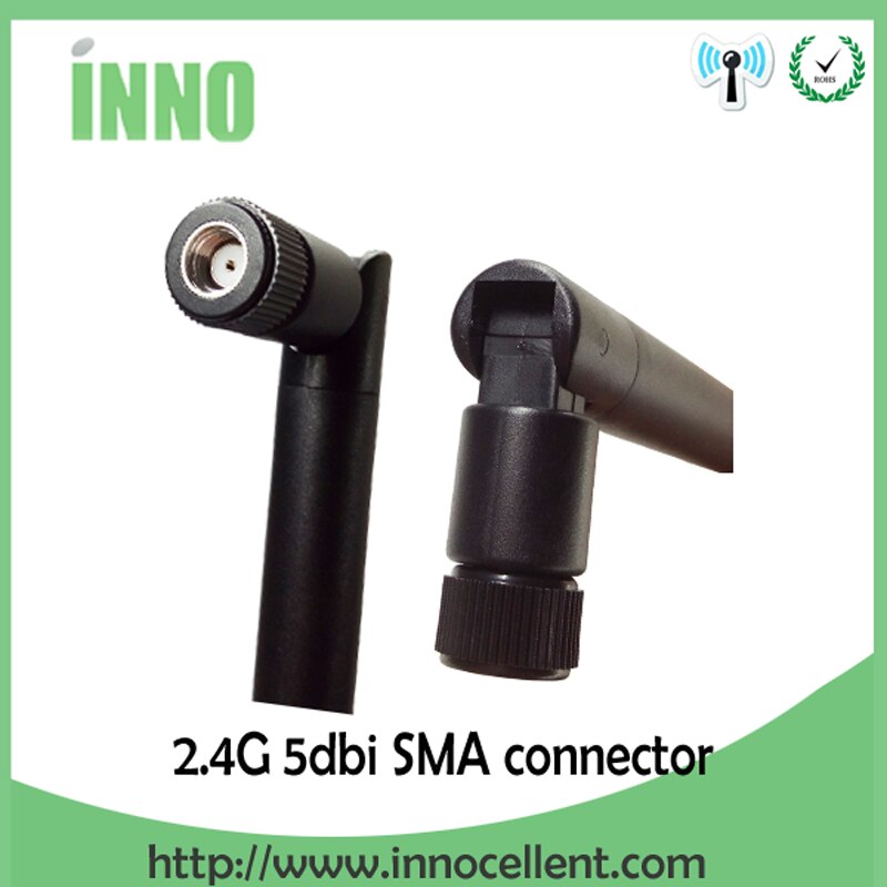 2 stuks 2.4GHz antenne RP-SMA Connector 5dBi WiFi Antenne 2.4G antena wi-fi antenne Antenne waterdicht voor wifi draadloze Router