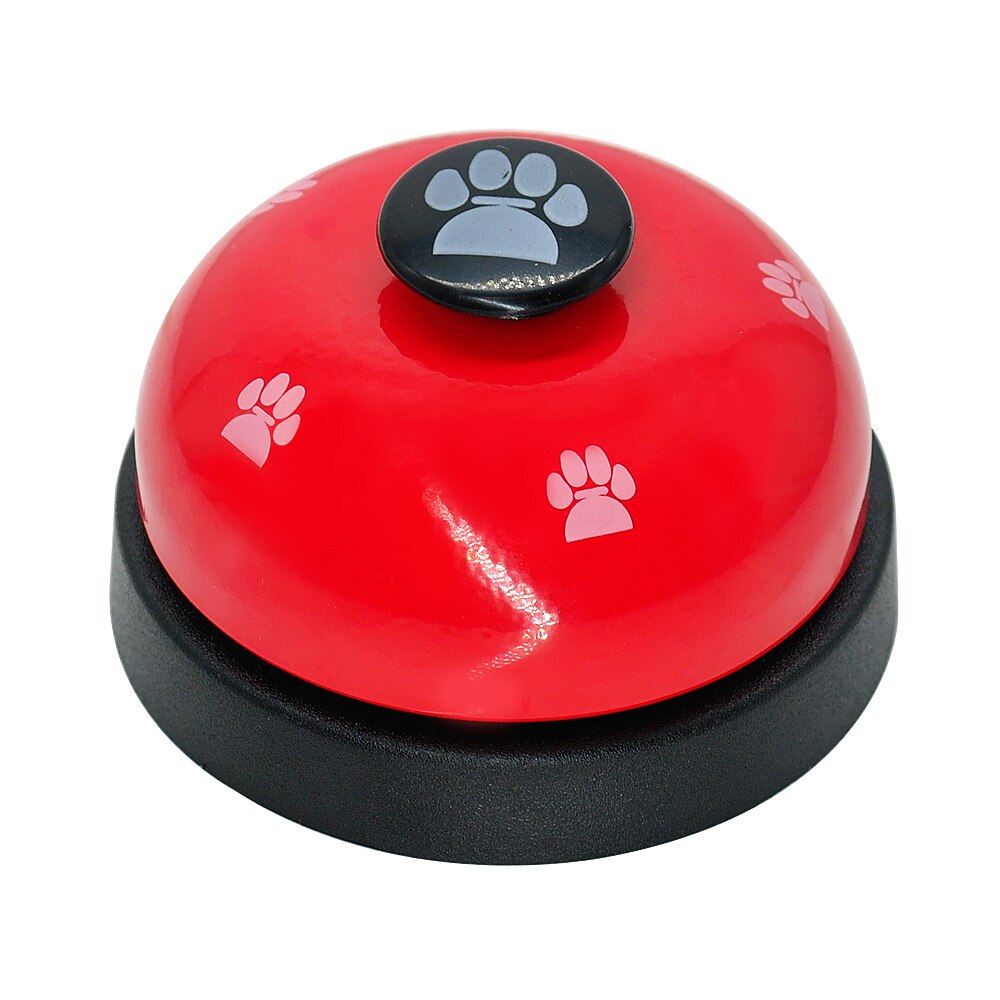 Dog Pet Call Bell Cat Feeding Ringer IQ Training Interactive Toy Pet Toys Eating Food Feed Reminder Called Dinner Bell: Red