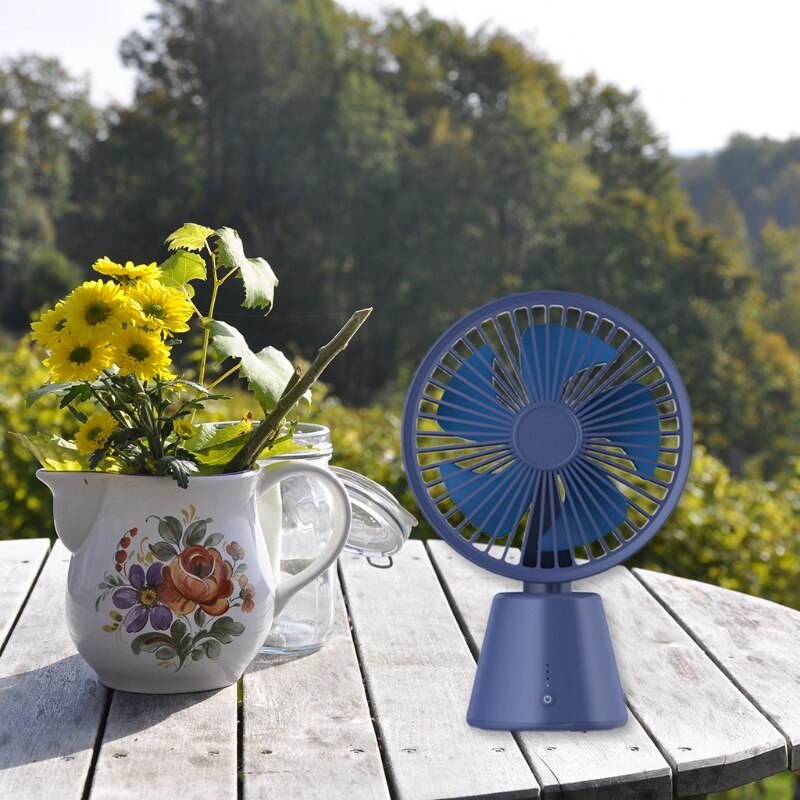 Portable Desktop Round Mini Air Cooler Fan Small Personal Cooling Tools for Home Office Outdoor Travel Summer Appliances