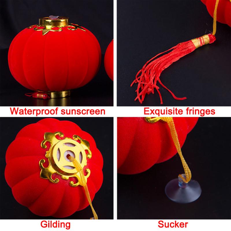 30 Stks/set Lantaarn Lente Festival Nieuwjaar Traditionele Chinese Rode Kleine Opknoping Lantaarn Festival/Bruiloft/Feest Decoraties