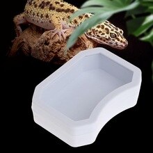Reptil matarvatten mat mata plastskål 3 storlek sköldpadda ödla orm bassängen oct -24b