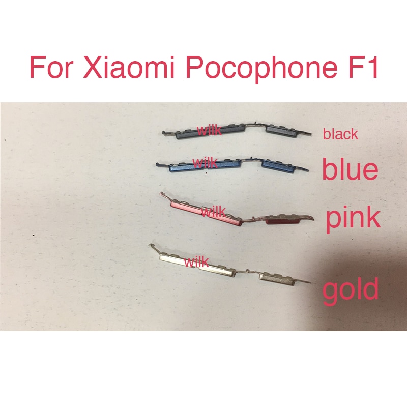 Voor Xiaomi Pocophone F1 Knop Aan Uit Volume Up Down Side Knop Sleutel